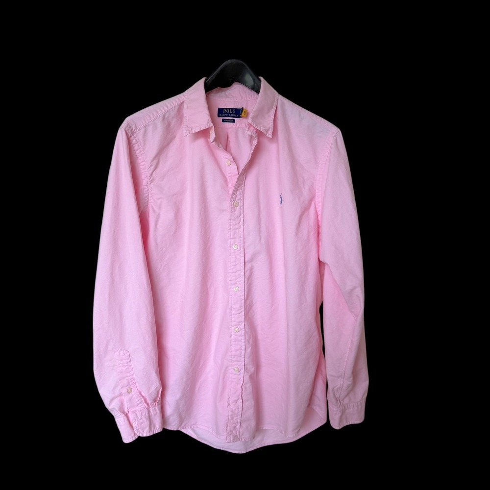 Polo Ralph Lauren XL Pink Oxford Button Down Shirt Classic Fit Long Sleeve